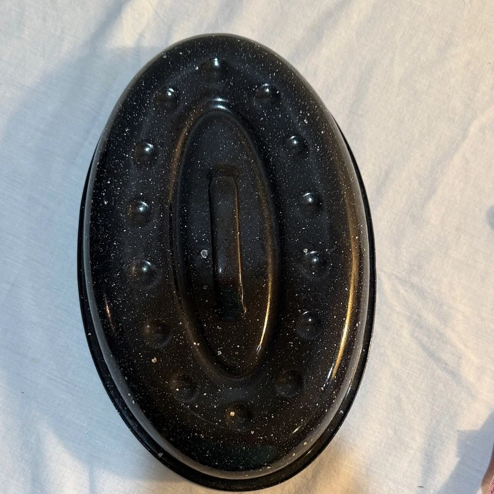 Speckled Black Roasting Pan